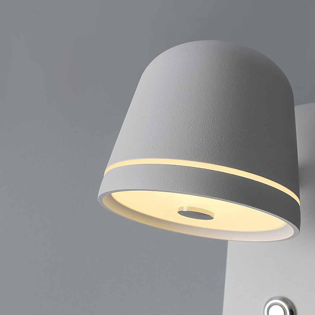Modern Nordic Adjustable LED Wall Sconce with Stepless Dimming for Bedroom and Living Room