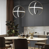 Modern Nordic Adjustable Ring LED Chandelier for Kitchen and Dining Room Pendant Lighting