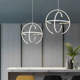 Modern Nordic Adjustable Ring LED Chandelier for Kitchen and Dining Room Pendant Lighting