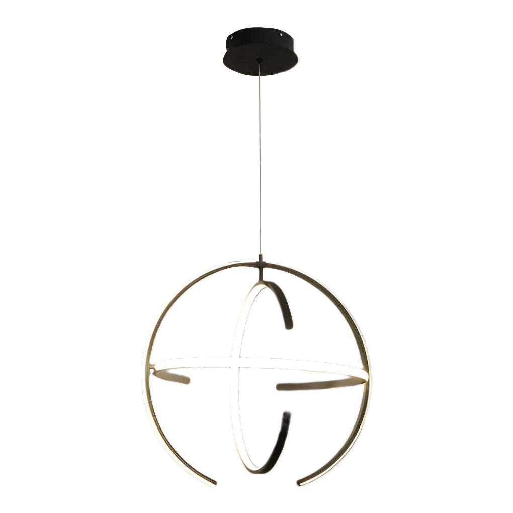 Modern Nordic Adjustable Ring LED Chandelier for Kitchen and Dining Room Pendant Lighting