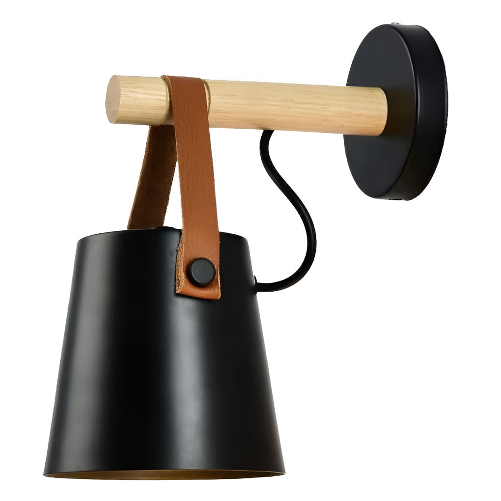 Modern Nordic Aluminum Plug In Wall Sconce Bedside Lamp for Living Room and Bedroom