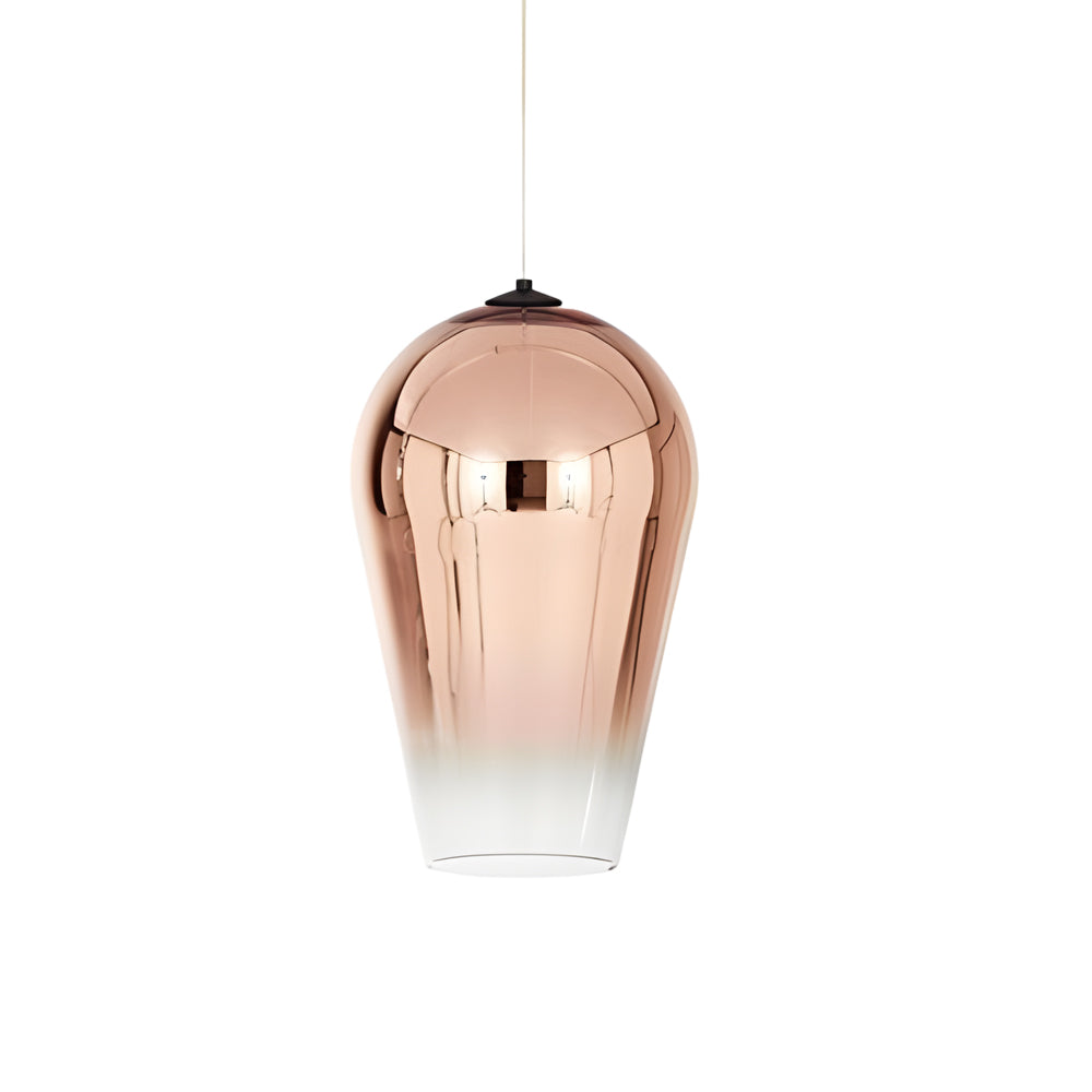 Modern Nordic Art Glass Gradient Pendant Light LED Hanging Fixture for Dining Room