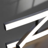 Modern Nordic Black Linear LED Chandelier Dimmable Dining Room Pendant Lighting