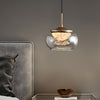 Modern Nordic Candy Jar Smoky Glass Pendant Light with 3 Step Dimming LED Hanging Lamp