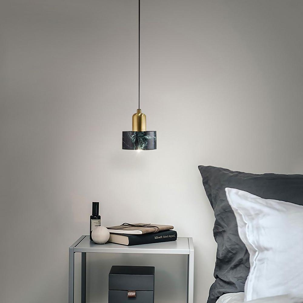 Modern Nordic Ceramic Pendant Light with Marble Stone Shade for Kitchen Island and Dining Room