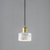 Modern Nordic Ceramic Pendant Light with Marble Stone Shade for Kitchen Island and Dining Room
