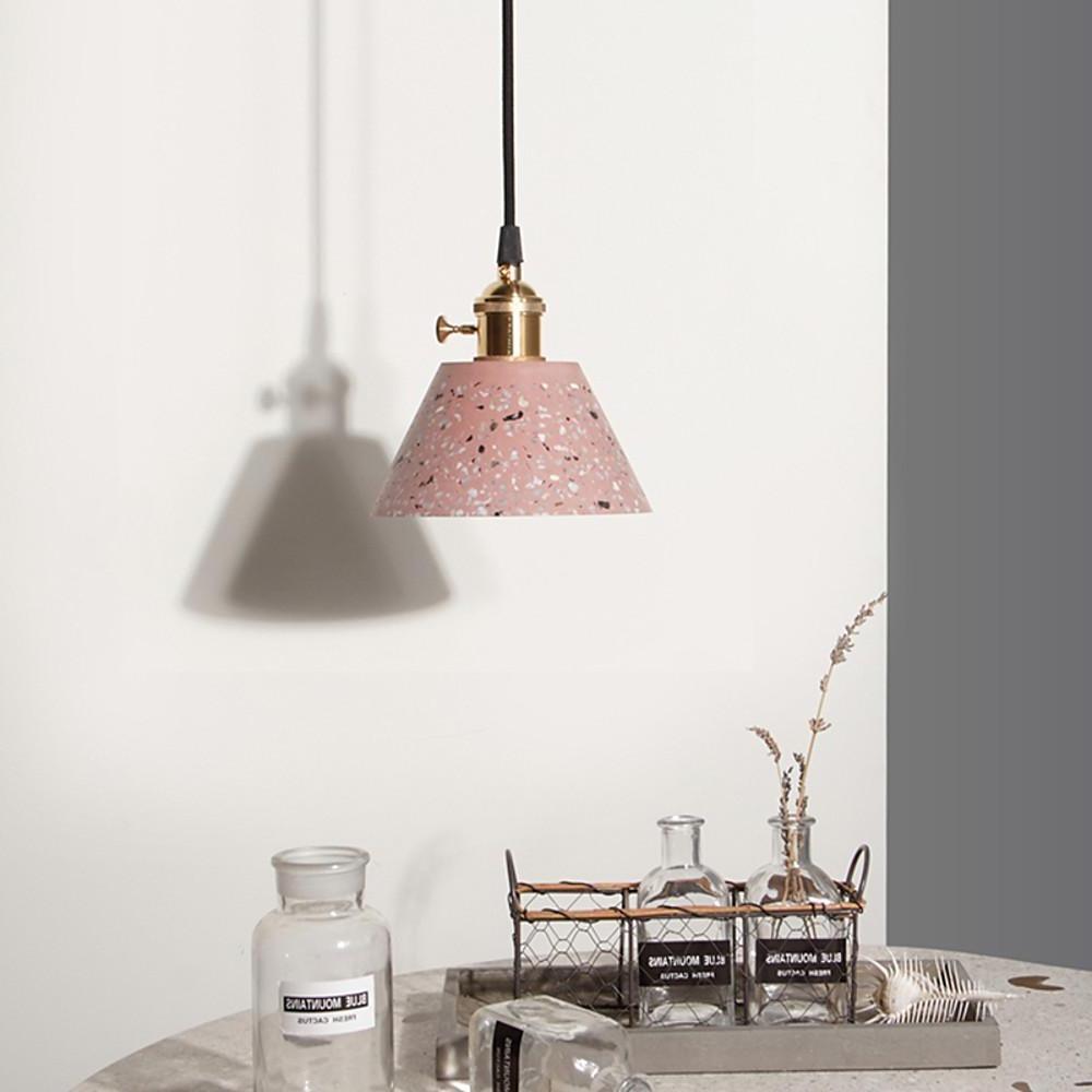 Modern Nordic Cone Ceramic Pendant Light Minimalist Hanging Ceiling Lamp for Kitchen Dining Room