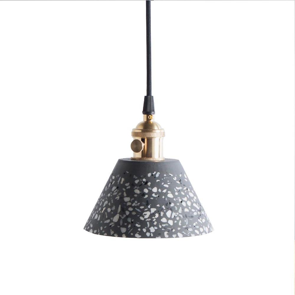 Modern Nordic Cone Ceramic Pendant Light Minimalist Hanging Ceiling Lamp for Kitchen Dining Room