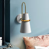 Modern Nordic Creative Iron Wall Sconce Plug in Lighting for Bedroom Living Room and Corridor