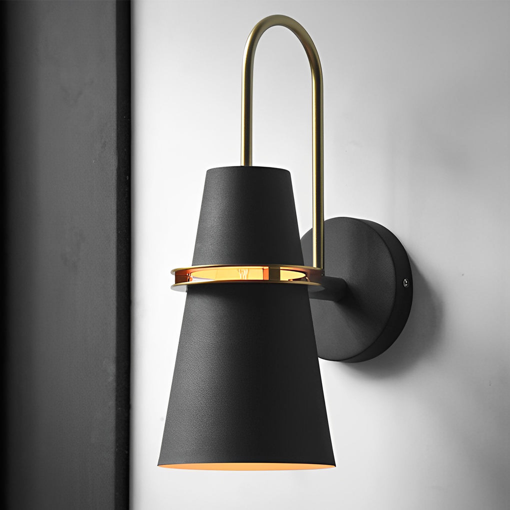 Modern Nordic Creative Iron Wall Sconce Plug in Lighting for Bedroom Living Room and Corridor