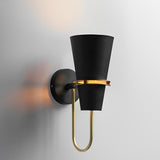 Modern Nordic Creative Iron Wall Sconce Plug in Lighting for Bedroom Living Room and Corridor