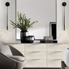Modern Nordic Crystal LED Strip Wall Sconce Minimalist Gold Black Luxury Lighting