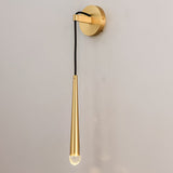 Modern Nordic Crystal LED Strip Wall Sconce Minimalist Gold Black Luxury Lighting