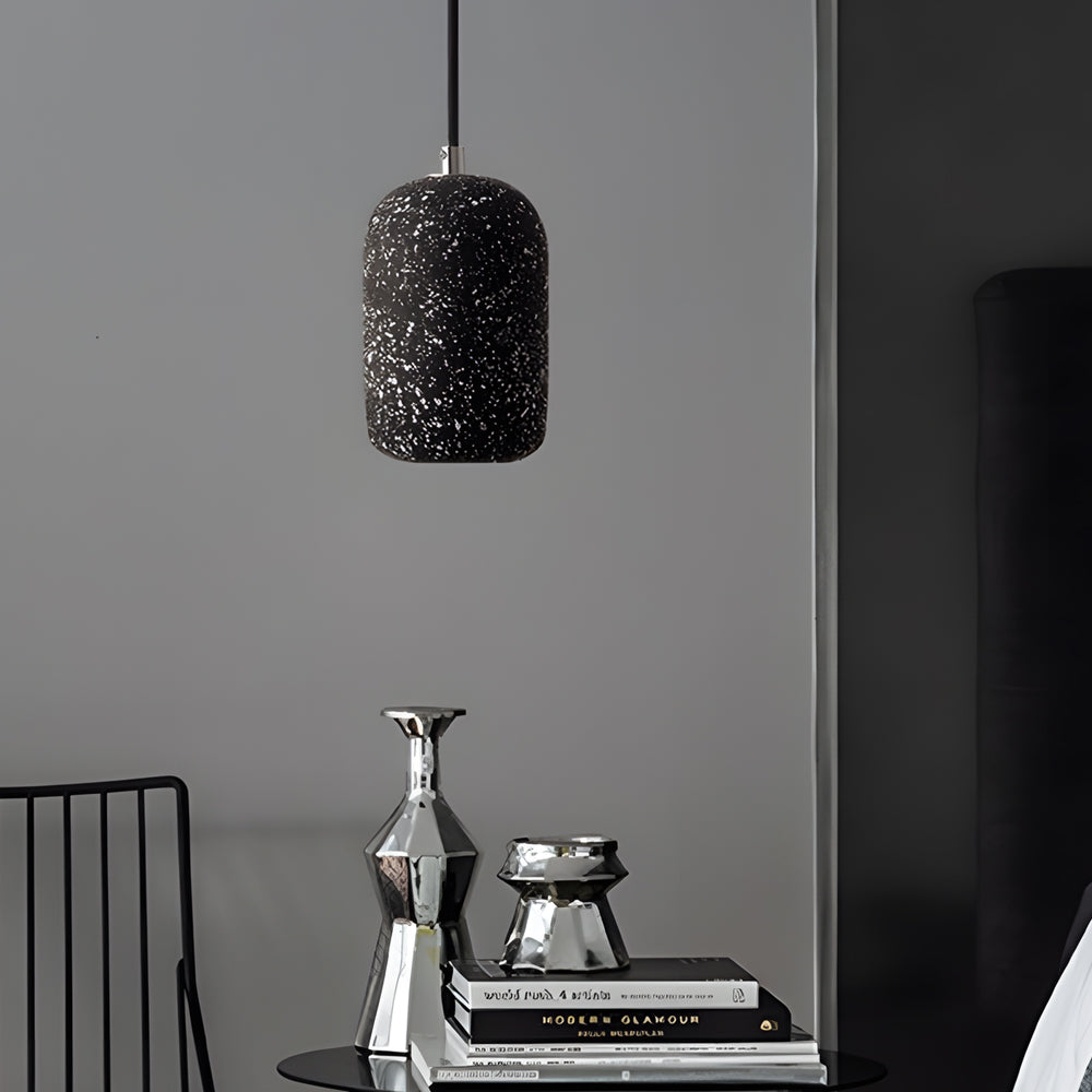 Modern Nordic Cylinder Cement Pendant Light LED Hanging Lamp for Kitchen Island and Dining Room
