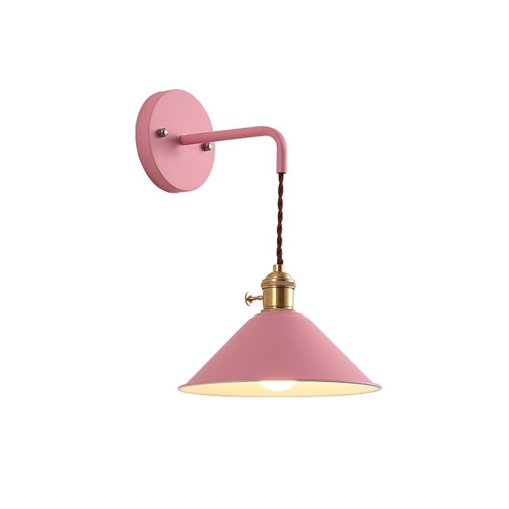 Modern Nordic Dome Wall Sconce Metal Painted LED Sidelight for Bedroom Living Room