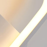 Modern Nordic Geometric LED Wall Sconce Square Iron Minimalist Lighting for Bedroom and Office
