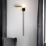 Modern Nordic Glass Ball Wall Sconce Minimalist Indoor Lighting for Bedroom and Living Room