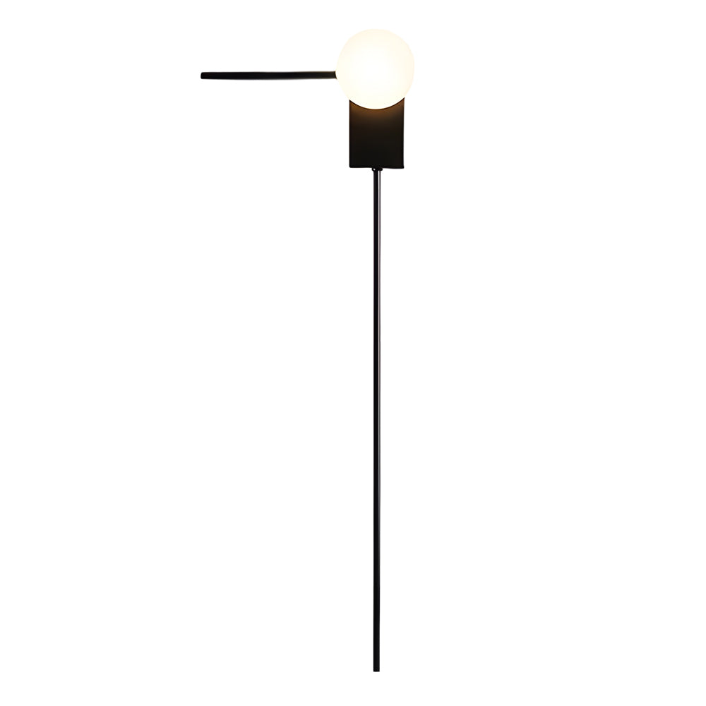 Modern Nordic Glass Ball Wall Sconce Minimalist Indoor Lighting for Bedroom and Living Room
