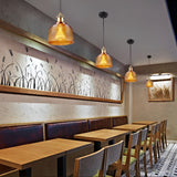 Modern Nordic Glass Bowl Pendant Light with Electroplated Metal Finish for Kitchen Island