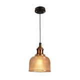 Modern Nordic Glass Bowl Pendant Light with Electroplated Metal Finish for Kitchen Island