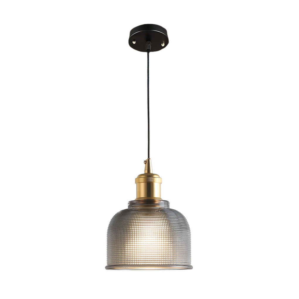 Modern Nordic Glass Bowl Pendant Light with Electroplated Metal Finish for Kitchen Island