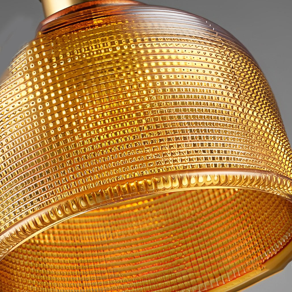 Modern Nordic Glass Bowl Pendant Light with Electroplated Metal Finish for Kitchen Island