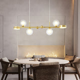 Modern Nordic Glass Globe LED Chandelier 3 Step Dimming Dining Room Island Pendant Light