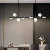 Modern Nordic Glass Globe LED Chandelier 3 Step Dimming Dining Room Island Pendant Light