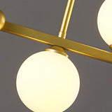 Modern Nordic Glass Globe LED Chandelier 3 Step Dimming Dining Room Island Pendant Light