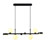 Modern Nordic Glass Globe LED Chandelier 3 Step Dimming Dining Room Island Pendant Light