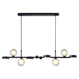 Modern Nordic Glass Globe LED Chandelier 3 Step Dimming Dining Room Island Pendant Light
