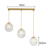 Modern Nordic Glass Globe Pendant Light Artistic Spherical Hanging Lamp for Kitchen and Bedroom