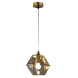 Modern Nordic Glass Pendant Lamp with Iron Metal for Kitchen Island and Bedroom