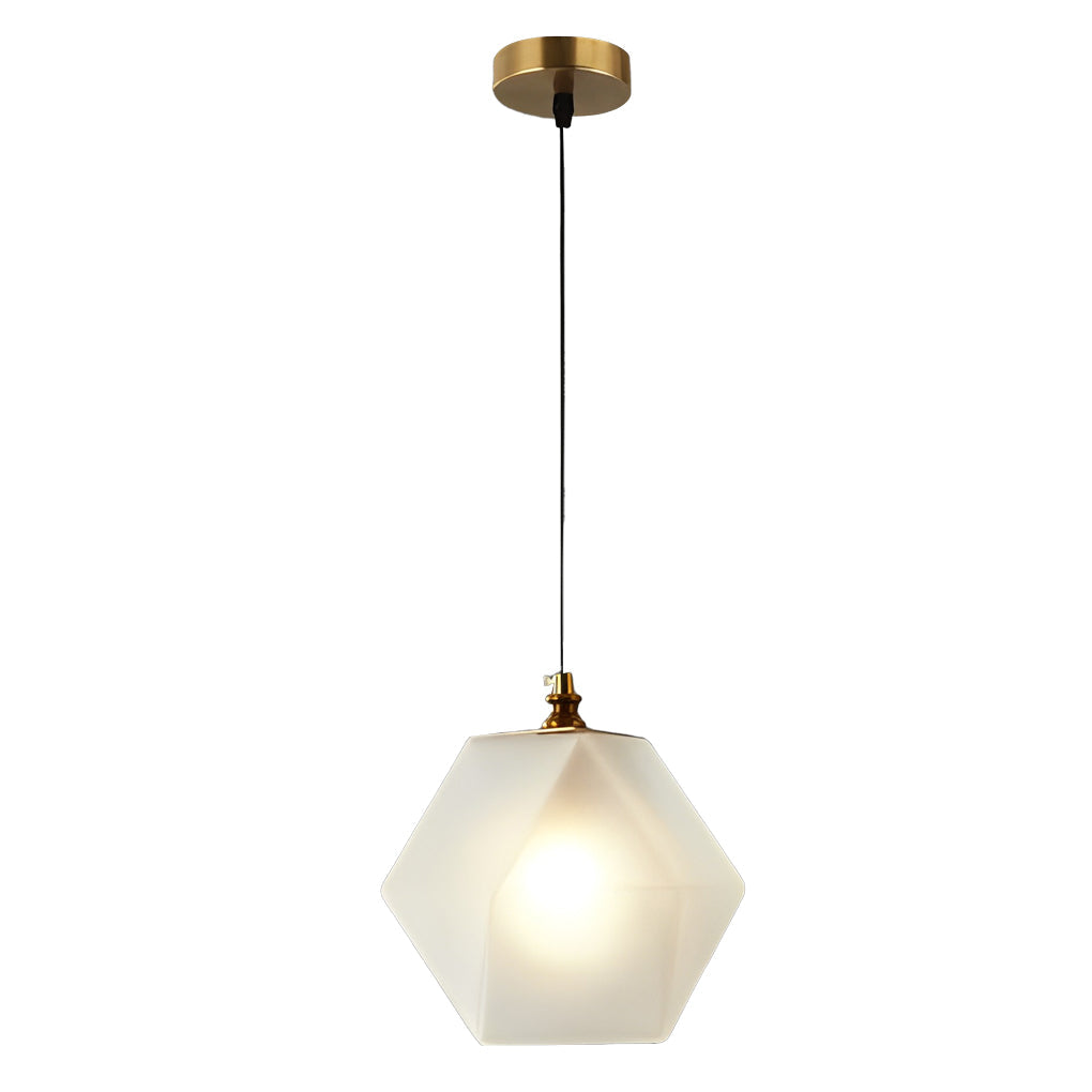 Modern Nordic Glass Pendant Lamp with Iron Metal for Kitchen Island and Bedroom