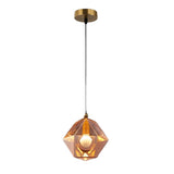Modern Nordic Glass Pendant Lamp with Iron Metal for Kitchen Island and Bedroom