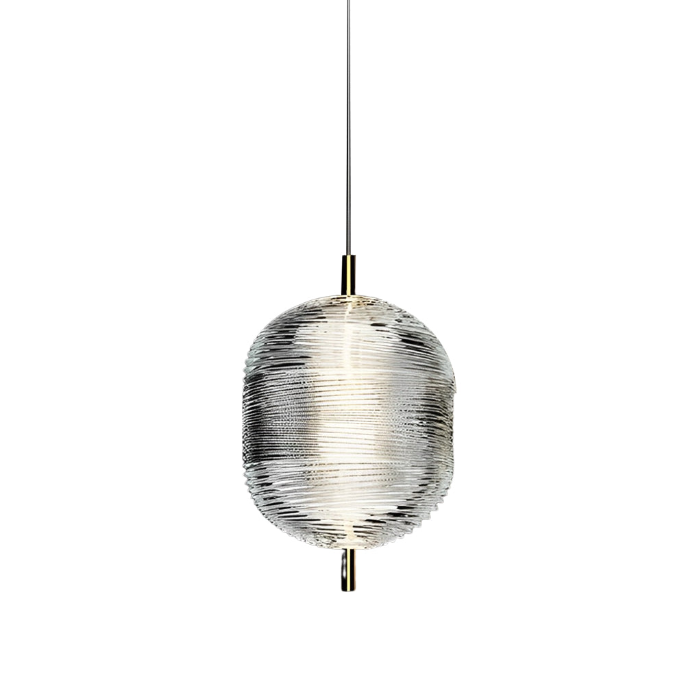 Modern Nordic Glass Shade LED Pendant Light Iron Chandelier for Kitchen Island and Dining Room