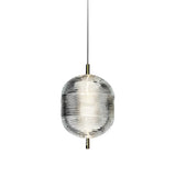 Modern Nordic Glass Shade LED Pendant Light Iron Chandelier for Kitchen Island and Dining Room