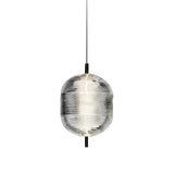 Modern Nordic Glass Shade LED Pendant Light Iron Chandelier for Kitchen Island and Dining Room
