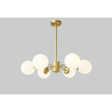 Modern Nordic Globe Cluster Pendant Light Metal and Glass LED Ceiling Fixture for Living Room