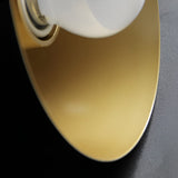Modern Nordic Hat Style Matte Metal Wall Sconce Lamp for Bedroom and Hallway Lighting