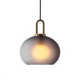 Modern Nordic Industrial Glass Globe Pendant Light for Kitchen Island and Dining Room