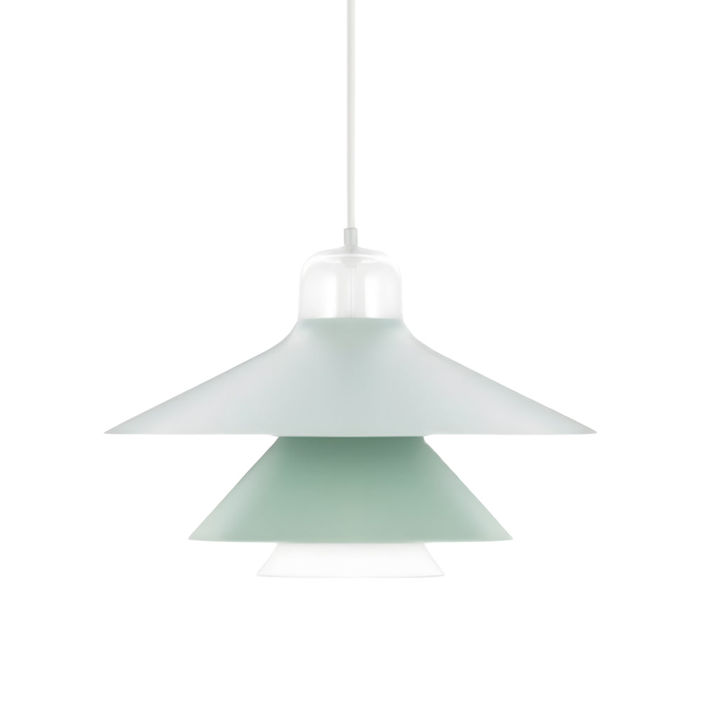 Modern Nordic Iron Glass LED Chandelier Minimalist Pendant Light for Living Dining Room