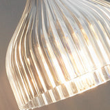 Modern Nordic Iron Wall Sconce with Pleated Lampshade for Bedroom and Corridor Lighting