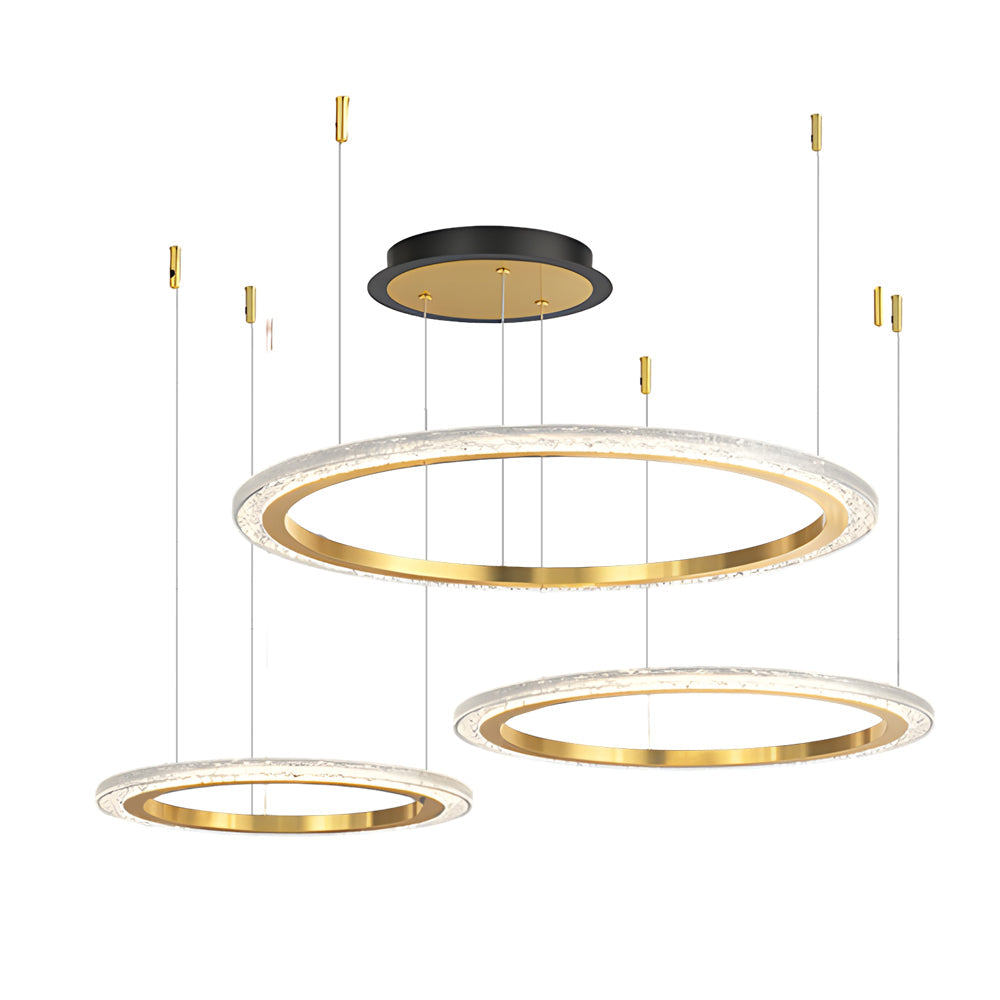 Modern Nordic LED Circular Ring Ceiling Light with 3 Color Dimming for Bedroom Living Room