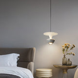 Modern Nordic LED Pendant Light with Integrated Spotlight 3 Step Dimming Hanging Ceiling Lamp