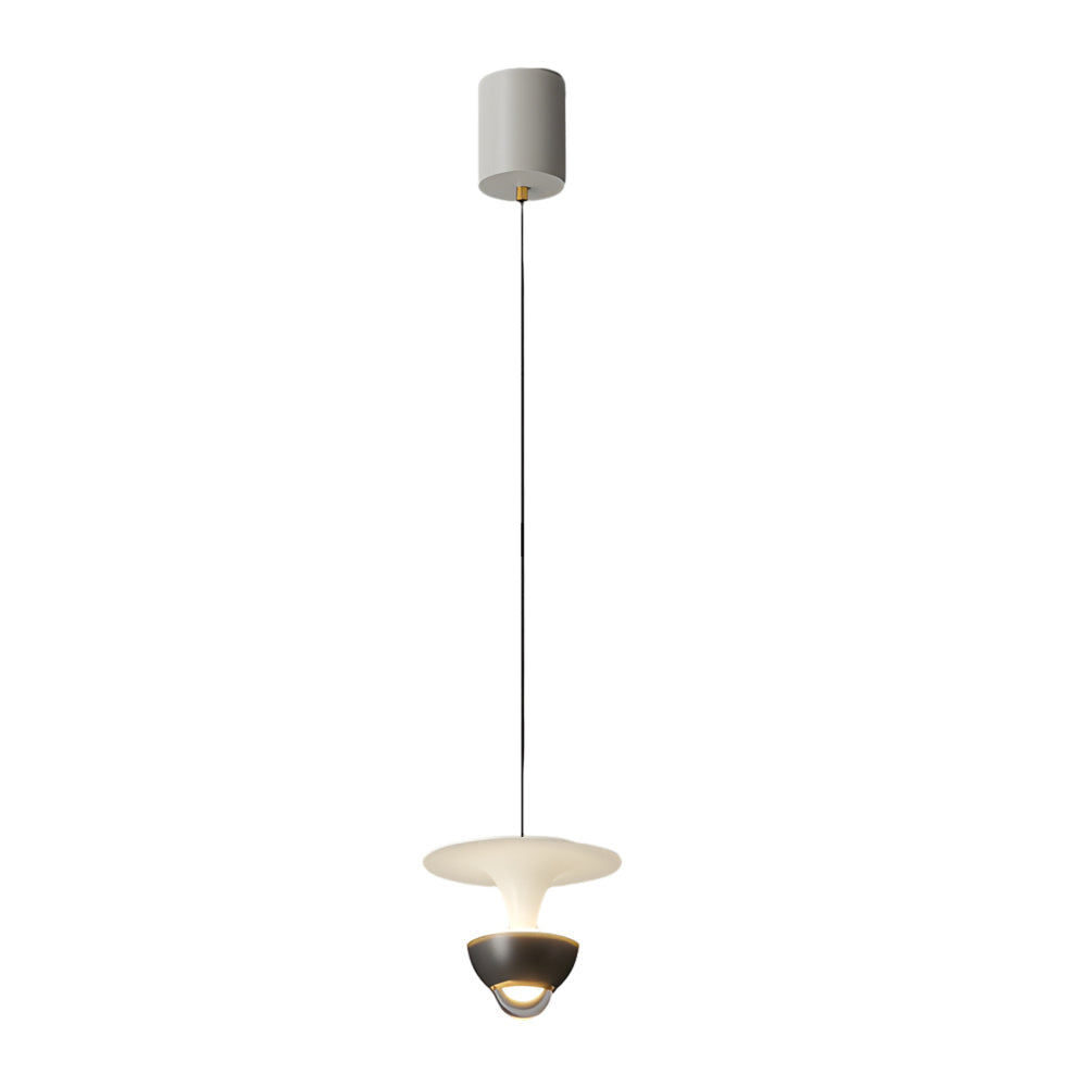 Modern Nordic LED Pendant Light with Integrated Spotlight 3 Step Dimming Hanging Ceiling Lamp