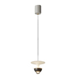 Modern Nordic LED Pendant Light with Integrated Spotlight 3 Step Dimming Hanging Ceiling Lamp