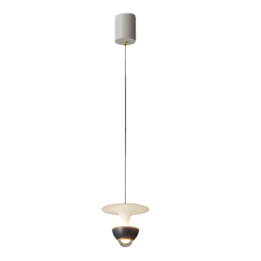 Modern Nordic LED Pendant Light with Integrated Spotlight 3 Step Dimming Hanging Ceiling Lamp