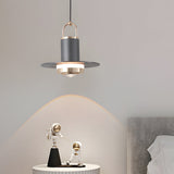 Modern Nordic LED Pendant Light with Metal and Glass Shade for Bedroom and Dining Room
