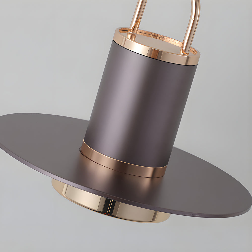 Modern Nordic LED Pendant Light with Metal and Glass Shade for Bedroom and Dining Room